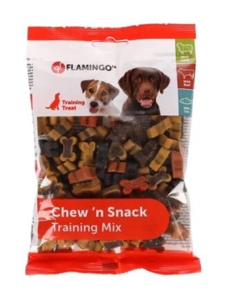 Flamingo Chew'n Kemik Şeklinde Karışık Çeşitli Köpek Ödül Maması 150 GR | SRC: Barcode: 5400274880011